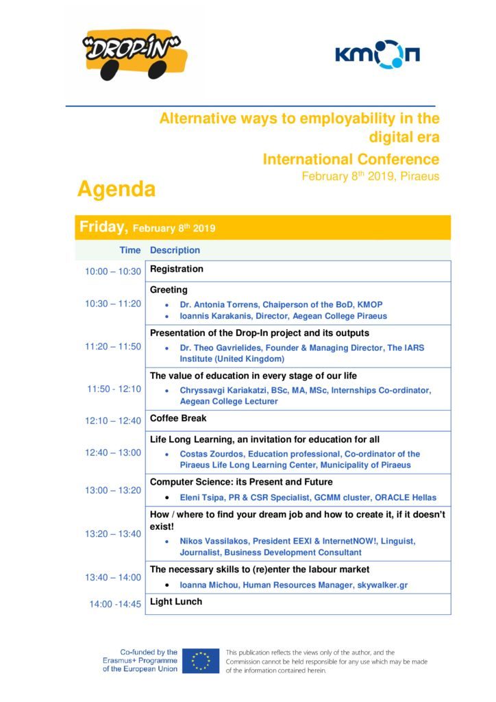 thumbnail of Agenda_Conference _DropIn_2019_ΕΝ